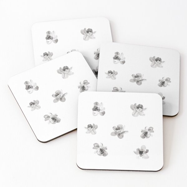 Item preview, Black and white flowers designed and sold by uunaa.