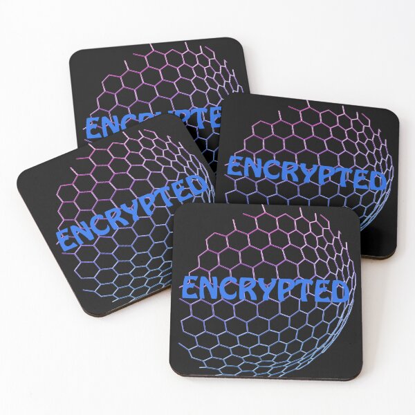 Item preview, Encrypted - Minimalist Cybersecurity Typography Art designed and sold by Mini Pixel Perfect Co..