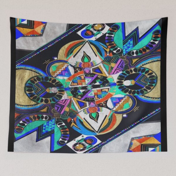Item preview, Sacred Geometry Inspired Mandala – Modern Tribal Art designed and sold by Geometry Art.