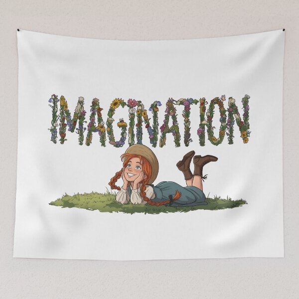Item preview, Imagination Anne of Green Gables Floral Typography designed and sold by Fenay Designs.