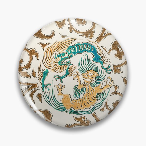 Item preview, Vintage Japanese Dragon and Phoenix Pattern Art designed and sold by Quotable Gear.