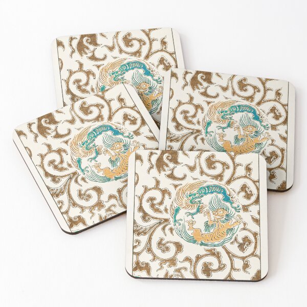 Item preview, Vintage Japanese Dragon and Phoenix Pattern Art designed and sold by Quotable Gear.