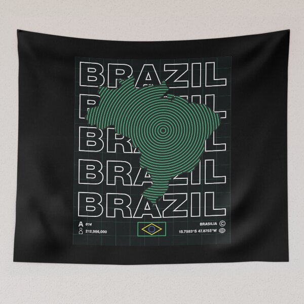Item preview, Brazil Minimal Map designed and sold by Atlas-Array.