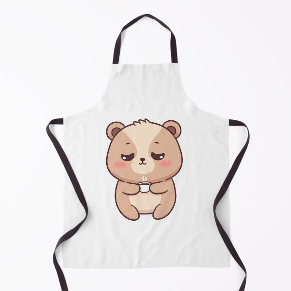 Item preview, Sleepy Kawaii Bear with Coffee – Cozy Cute Aesthetic Sticker designed and sold by DesignNovaCo.