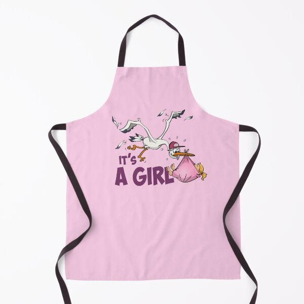 Item preview, It’s a girl “The stork who delivers the baby girl.” designed and sold by Stef Ringoot, cartoons and illustrations.