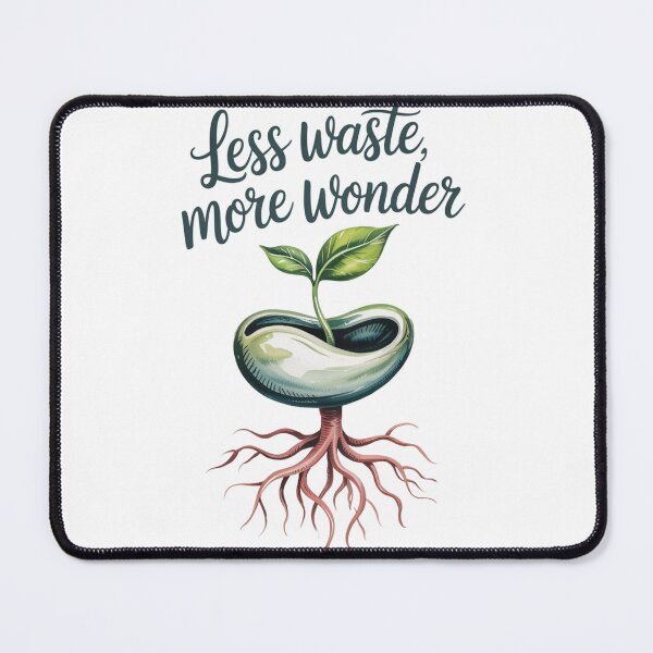 Item preview, Less Waste More Wonder — Sprouting Seed Zero Waste Sustainability Graphic Tee designed and sold by proearth2022.