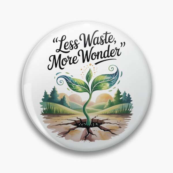 Item preview, Less Waste More Wonder — Magical Seedling Cracked Earth Graphic Tee designed and sold by proearth2022.
