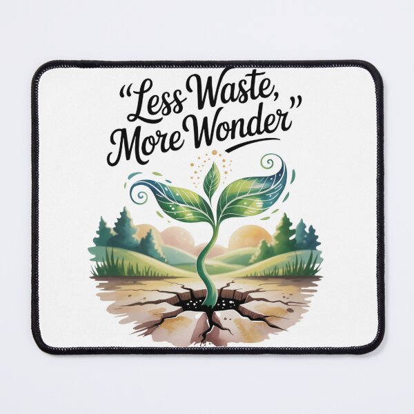 Item preview, Less Waste More Wonder — Magical Seedling Cracked Earth Graphic Tee designed and sold by proearth2022.