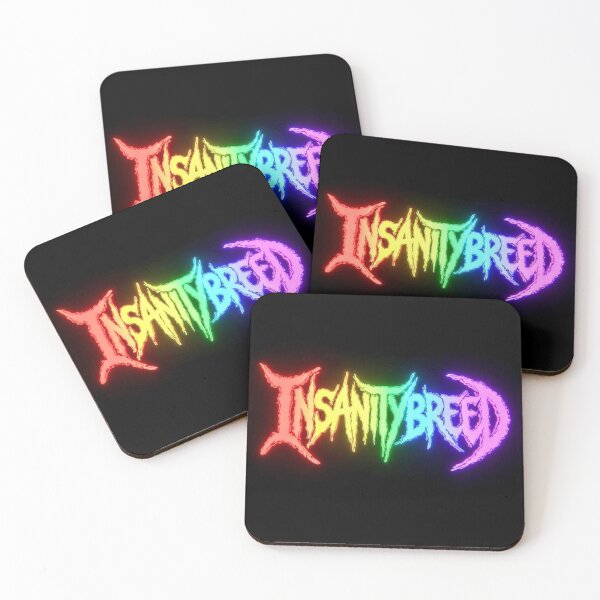 Item preview, INSANITY BREED - Neon Rainbow Deathcore Logo designed and sold by INSANITYBREED.