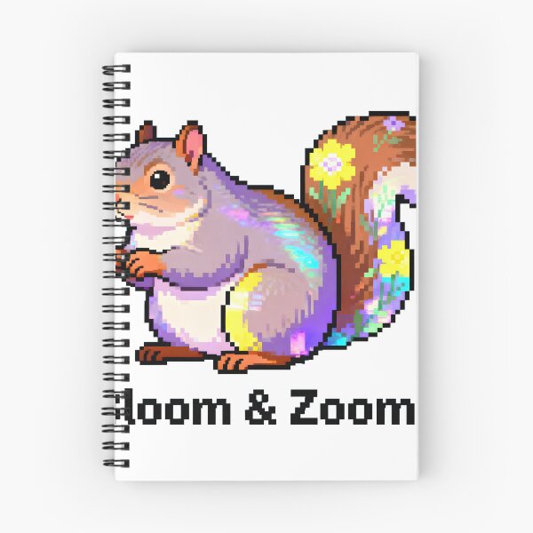 Item preview, A colorful pixelated squirrel on transparent background designed and sold by Creative88Art.