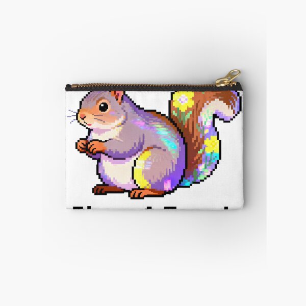 Item preview, A colorful pixelated squirrel on transparent background designed and sold by Creative88Art.