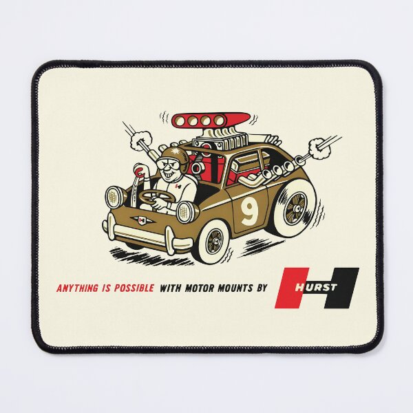 Item preview, Hurst Motor Mounts, anything is possible - vintage drag, gasser, racecar. designed and sold by retropetrol.