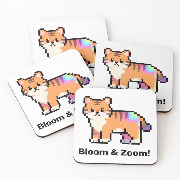 Item preview, A cute pixelated cat on transparent background designed and sold by Creative88Art.
