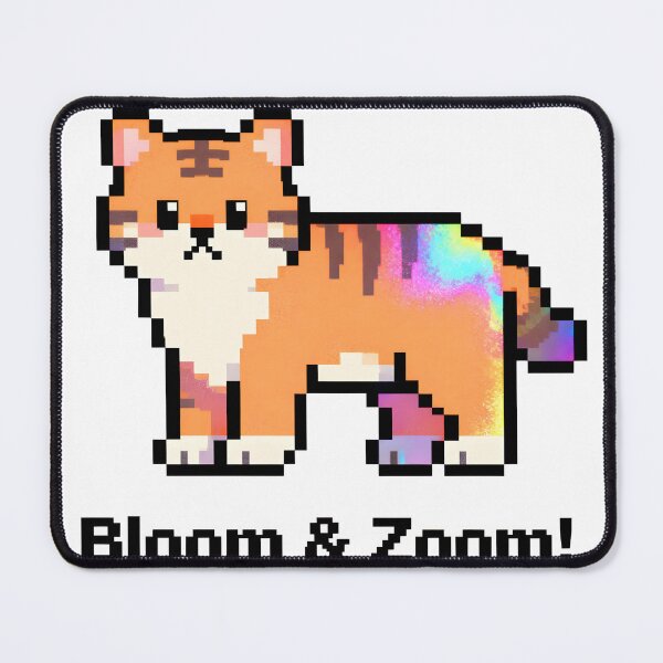 Item preview, A cute pixelated cat on transparent background designed and sold by Creative88Art.