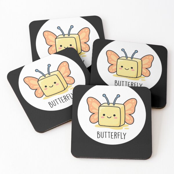 Item preview, Literal Butterfly Food Pun designed and sold by Hikmoi.