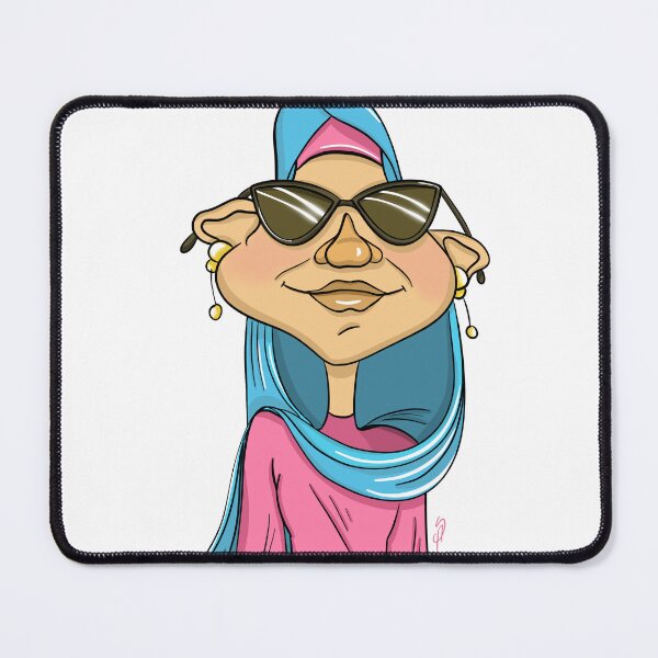Item preview, Confident Woman Cartoon with Sunglasses and Headscarf designed and sold by AlinaSchaferArt.