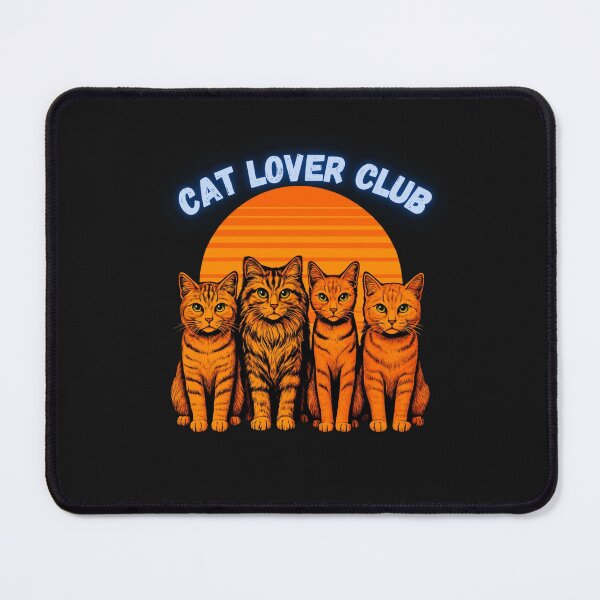 Item preview, Cat Lover Club Retro Sunset Cute Cats Shirt Cat Lover Gift designed and sold by GigaFactory.