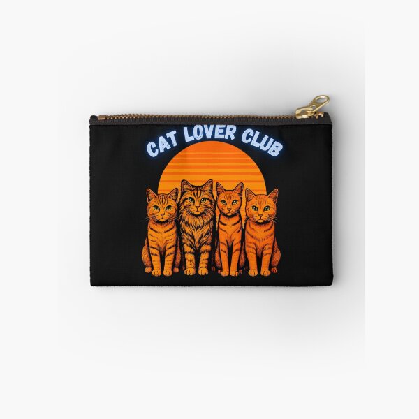 Item preview, Cat Lover Club Retro Sunset Cute Cats Shirt Cat Lover Gift designed and sold by GigaFactory.