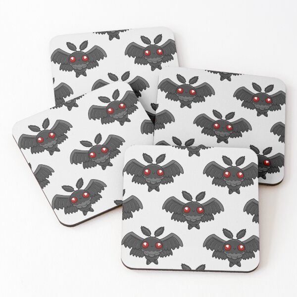 Item preview, Mothman (Kawaii) - repeating pattern designed and sold by TSPWVDesigns.
