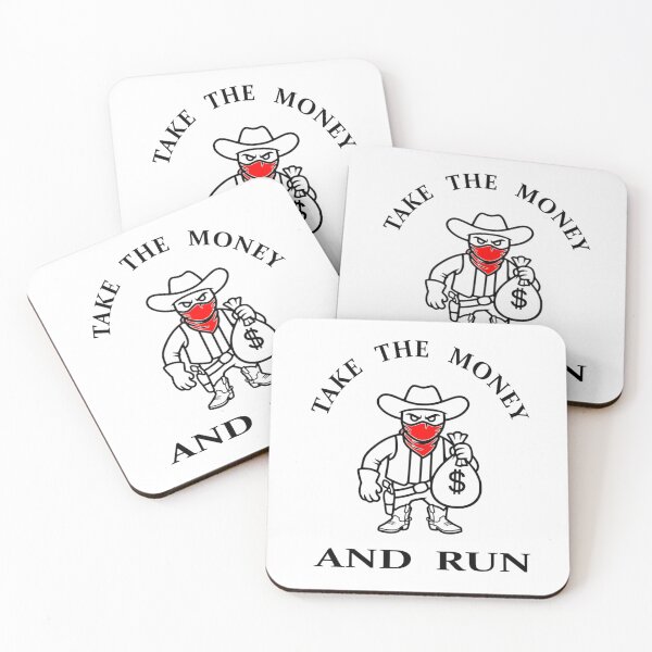 Item preview, Take The Money And Run - Western Outlaw Bold Line Art designed and sold by The Bold Line Studio.