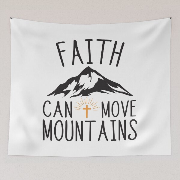 Item preview, Faith Can Move Mountains designed and sold by Texas Southern Studio.