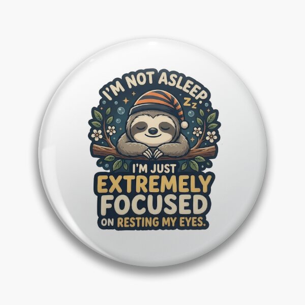 Item preview, I'M not Asleep Funny Clipart designed and sold by VedantXStudio.