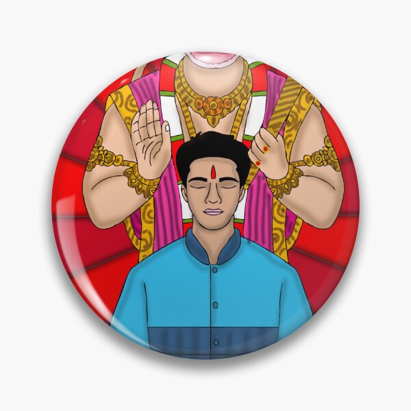 Item preview, Hanuman Art Illustration – Powerful Hindu Devotional Design designed and sold by Harshit_Digital_Arts.