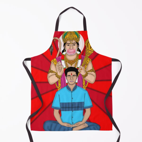 Item preview, Hanuman Art Illustration – Powerful Hindu Devotional Design designed and sold by Harshit_Digital_Arts.