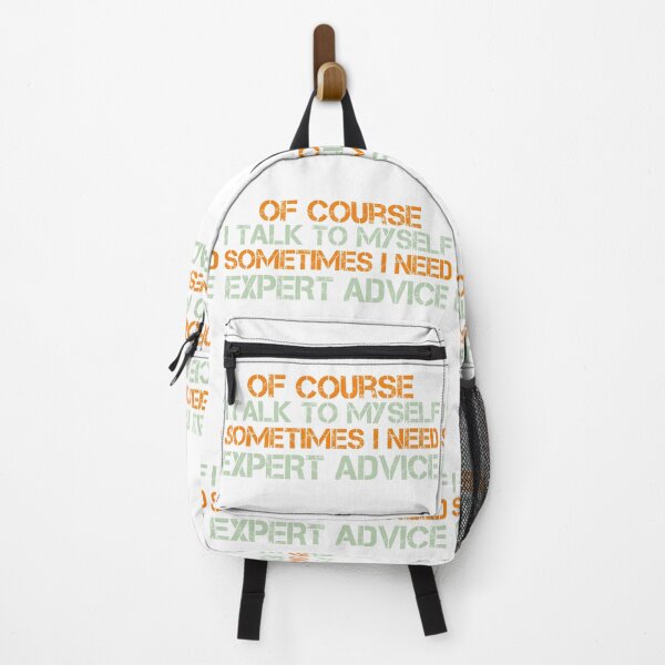 Item preview, Of Course I Talk To Myself Sometimes I Need Expert Advice - Funny Sarcastic Quote Art Print designed and sold by DesignArtist.ia.