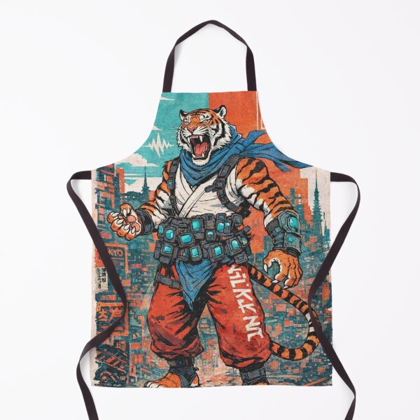 Item preview, Tiger Fury, Neon Flurry designed and sold by SabaMirzique.
