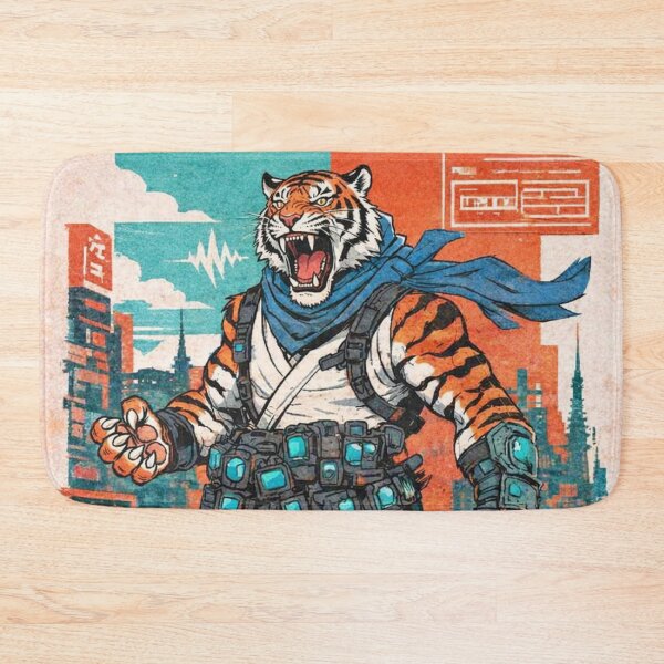 Item preview, Tiger Fury, Neon Flurry designed and sold by SabaMirzique.