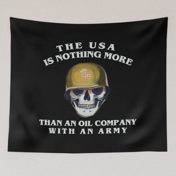 Item preview, THE USA IS NOTHING MORE THAN AN OIL COMPANY WITH AN ARMY (GEORGE CARLIN) designed and sold by remerasnerdas.