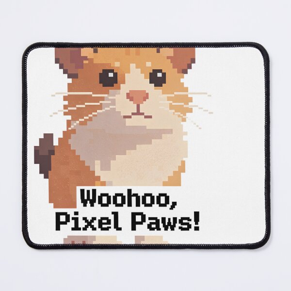Item preview, A cute pixelated hamster on transparent background designed and sold by Creative88Art.