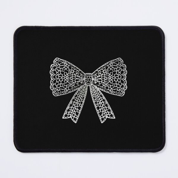 Item preview, White floral lace bow designed and sold by uunaa.
