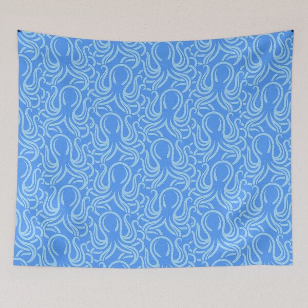 Item preview, Octopus pattern. Modern nautical motif. Blue colour. designed and sold by iclipart.