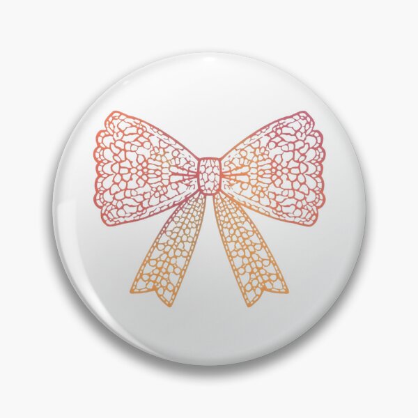 Item preview, Pink floral lace bow designed and sold by uunaa.