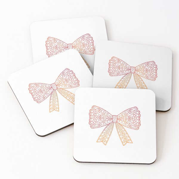 Item preview, Pink floral lace bow designed and sold by uunaa.