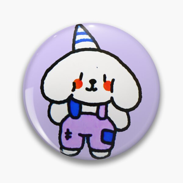 Item preview, Kawaii Birthday Dog - Soft Aesthetic White Puppy  designed and sold by Tokraz-art.