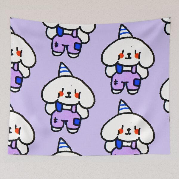 Item preview, Kawaii Birthday Dog - Soft Aesthetic White Puppy  designed and sold by Tokraz-art.