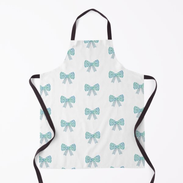 Item preview, Blue floral lace bow designed and sold by uunaa.