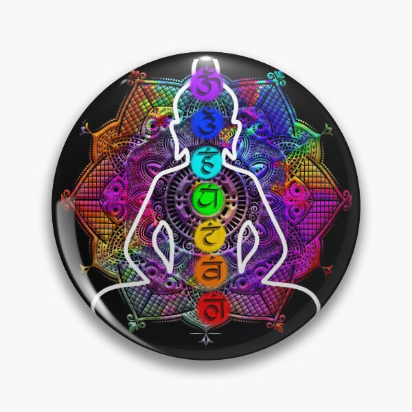 Item preview, Rainbow Watercolor Chakra Mandala - Vivid Non-Perfectionist Yogi and Third Eye Art designed and sold by GiftzCircle.