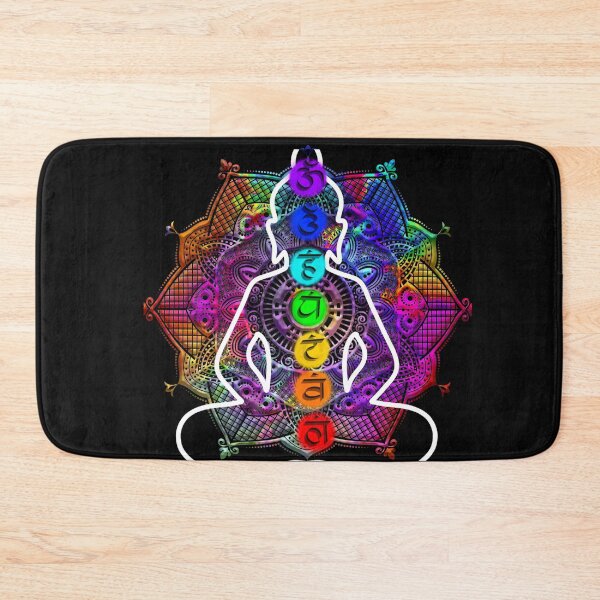 Item preview, Rainbow Watercolor Chakra Mandala - Vivid Non-Perfectionist Yogi and Third Eye Art designed and sold by GiftzCircle.