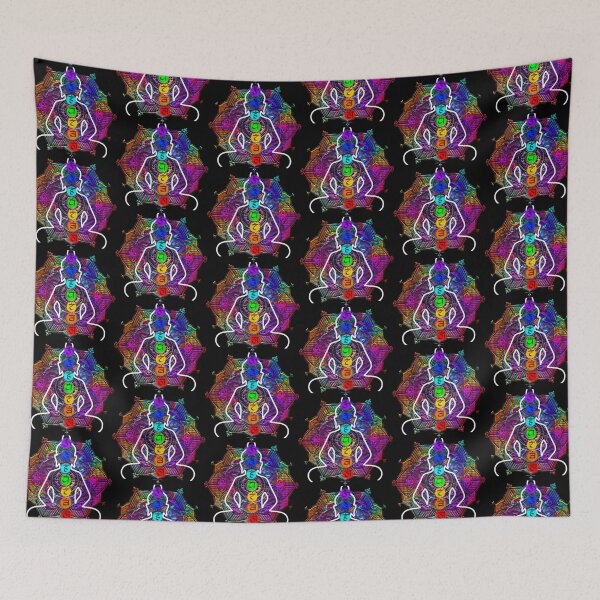 Item preview, Rainbow Watercolor Chakra Mandala - Vivid Non-Perfectionist Yogi and Third Eye Art designed and sold by GiftzCircle.
