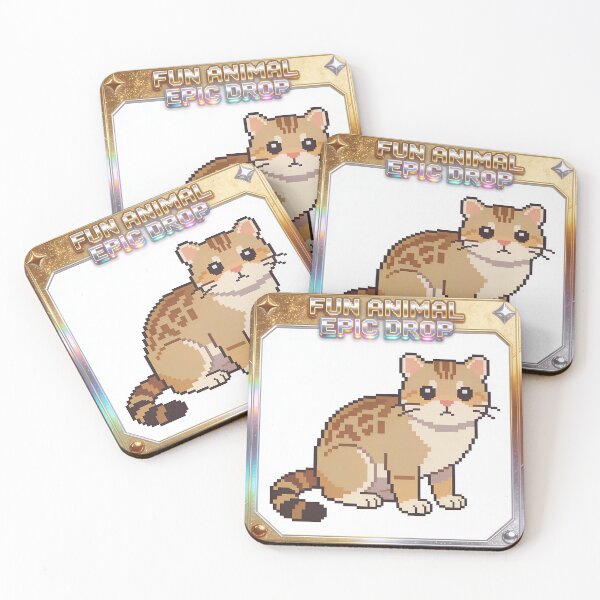 Item preview, A cute pixelated cat on transparent background designed and sold by Creative88Art.