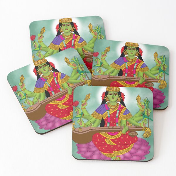 Item preview, Goddess Matangi Art – Divine Tantric Wisdom Hindu Illustration designed and sold by Harshit_Digital_Arts.