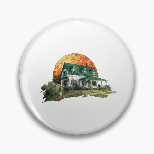 Item preview, Anne Shirley Running To Green Gables Geometric House designed and sold by Fenay Designs.