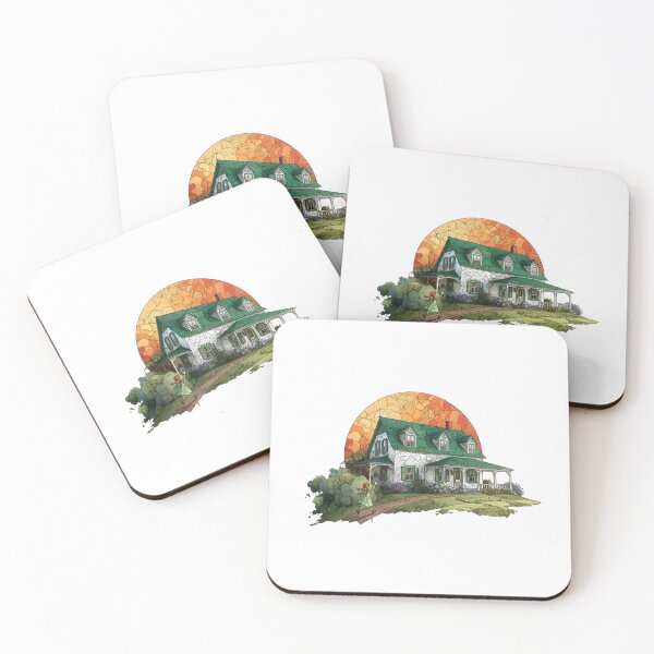 Item preview, Anne Shirley Running To Green Gables Geometric House designed and sold by Fenay Designs.