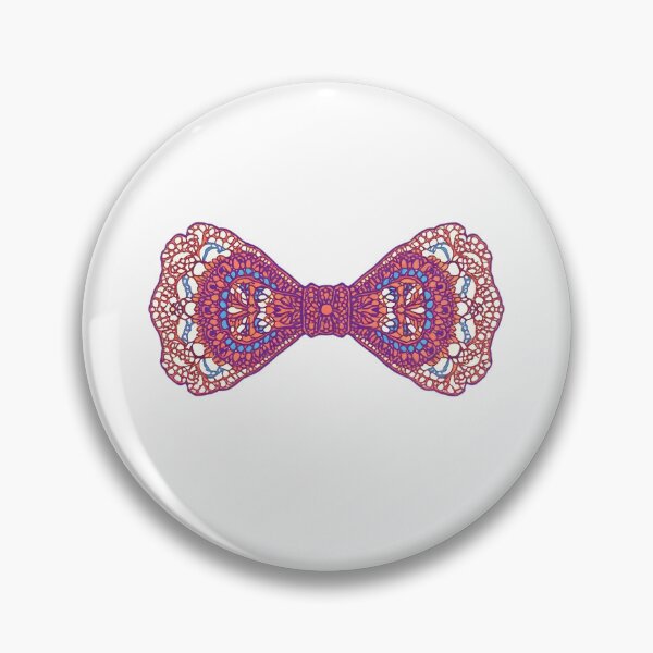 Item preview, Pink floral lace bow designed and sold by uunaa.