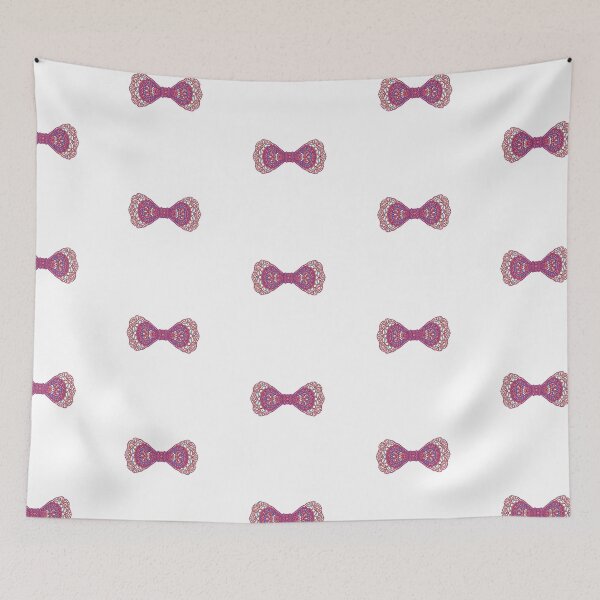 Item preview, Pink floral lace bow designed and sold by uunaa.