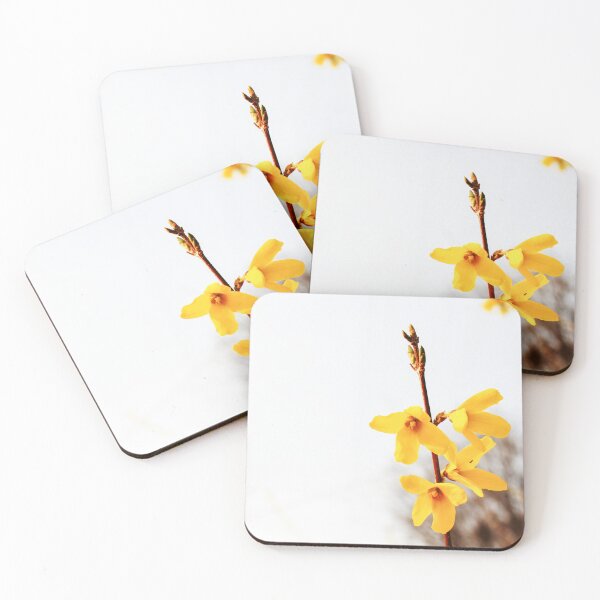 Item preview, Minimal Yellow Blossoms with Soft Empty Space | 개나리 designed and sold by HyunDam.